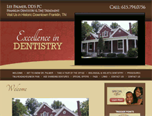 Tablet Screenshot of leepalmerdentistry.com